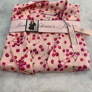 Victoria Secret Cherry Short Satin PJ Set